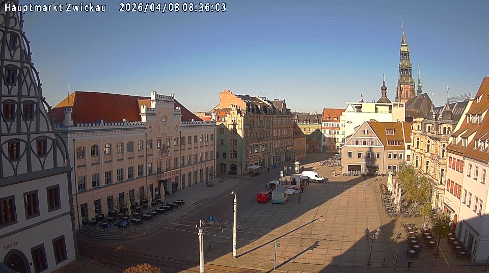 Archiv Foto Webcam Hauptmarkt Zwickau