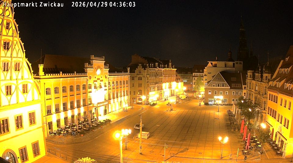 Archiv Foto Webcam Hauptmarkt Zwickau