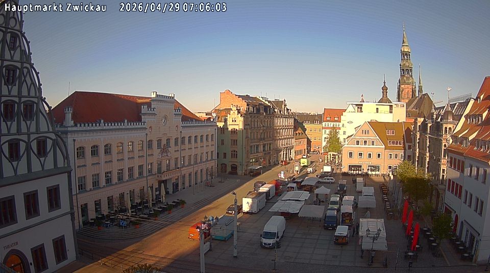 Archiv Foto Webcam Hauptmarkt Zwickau