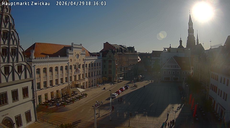 Archiv Foto Webcam Hauptmarkt Zwickau