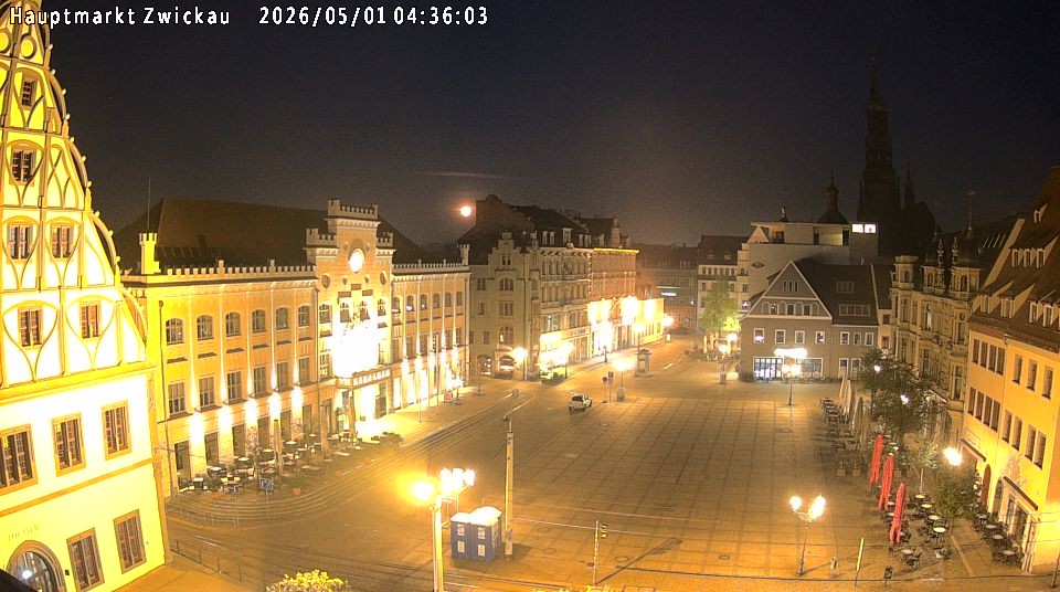 Archiv Foto Webcam Hauptmarkt Zwickau