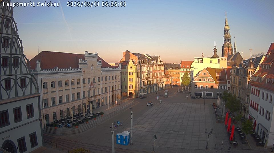 Archiv Foto Webcam Hauptmarkt Zwickau