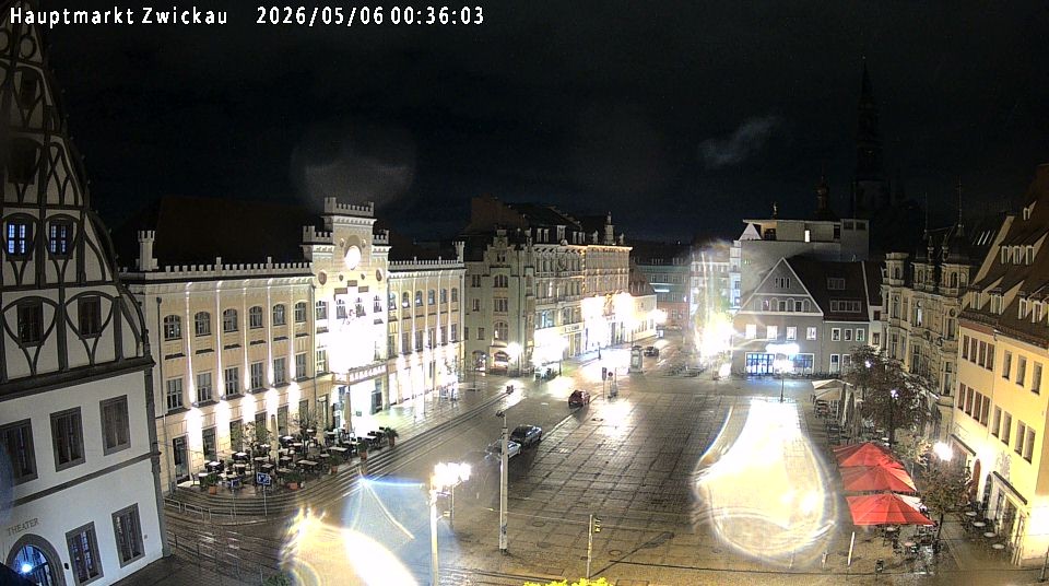 Archiv Foto Webcam Hauptmarkt Zwickau