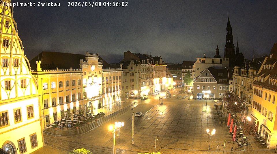 Archiv Foto Webcam Hauptmarkt Zwickau