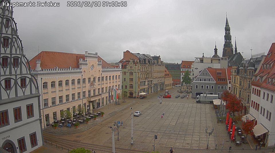 Archiv Foto Webcam Hauptmarkt Zwickau