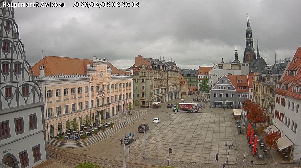 Archiv Foto Webcam Hauptmarkt Zwickau