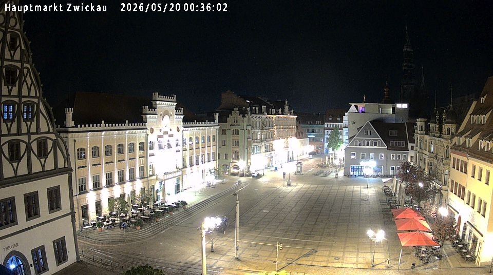 Archiv Foto Webcam Hauptmarkt Zwickau