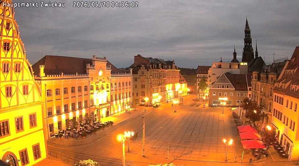 Archiv Foto Webcam Hauptmarkt Zwickau
