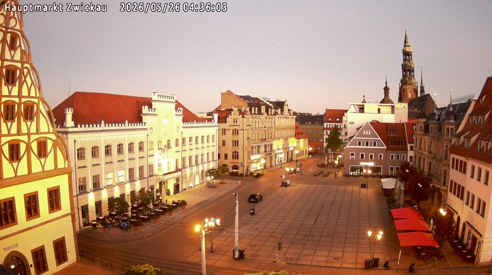 Archiv Foto Webcam Hauptmarkt Zwickau
