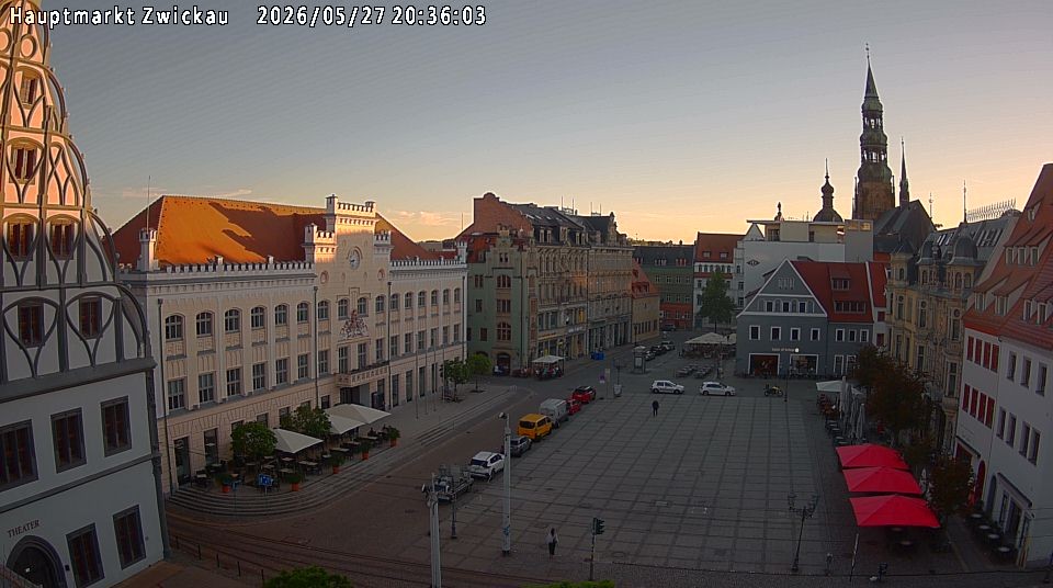 Archiv Foto Webcam Hauptmarkt Zwickau