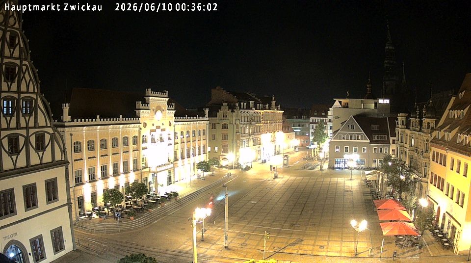 Archiv Foto Webcam Hauptmarkt Zwickau