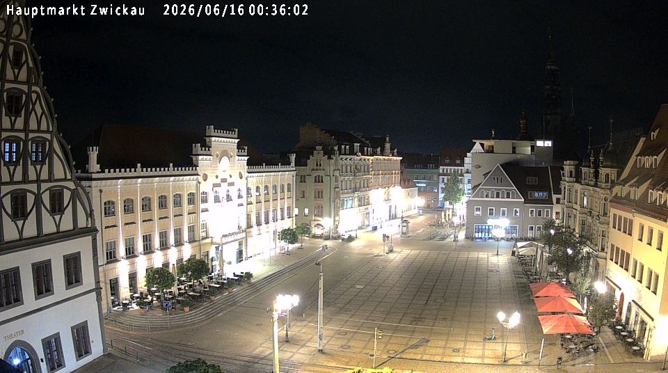 Archiv Foto Webcam Hauptmarkt Zwickau