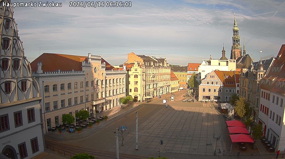 Archiv Foto Webcam Hauptmarkt Zwickau