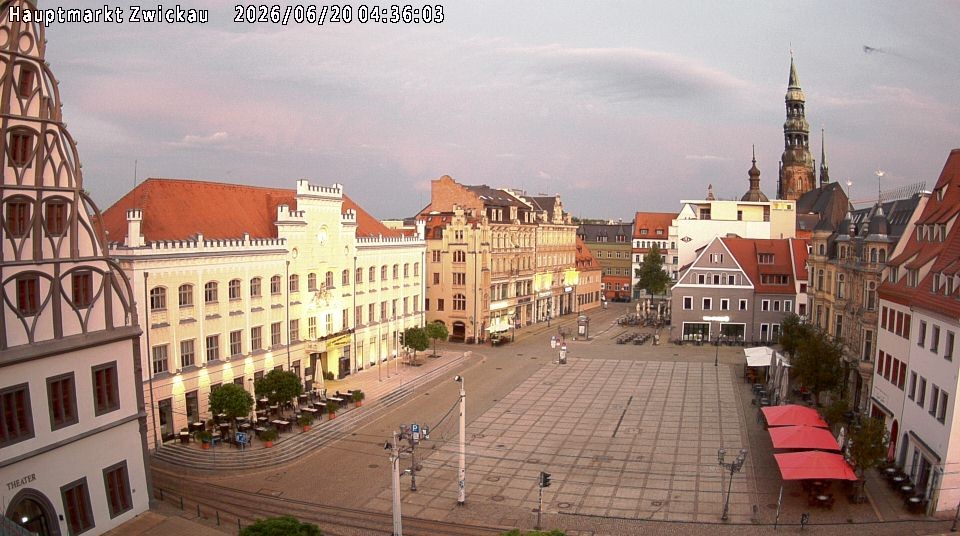 Archiv Foto Webcam Hauptmarkt Zwickau