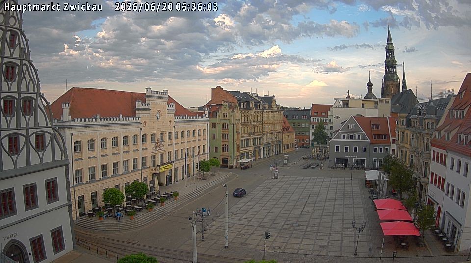Archiv Foto Webcam Hauptmarkt Zwickau