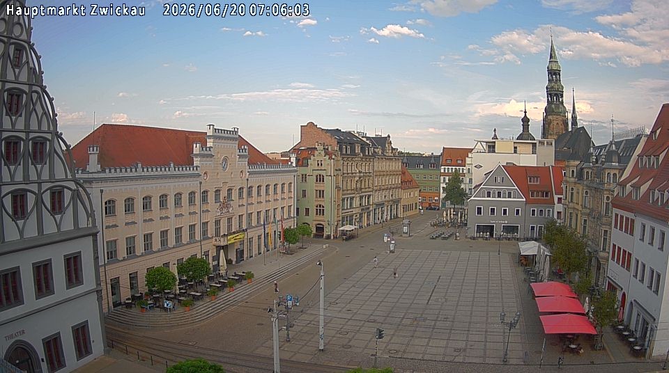 Archiv Foto Webcam Hauptmarkt Zwickau