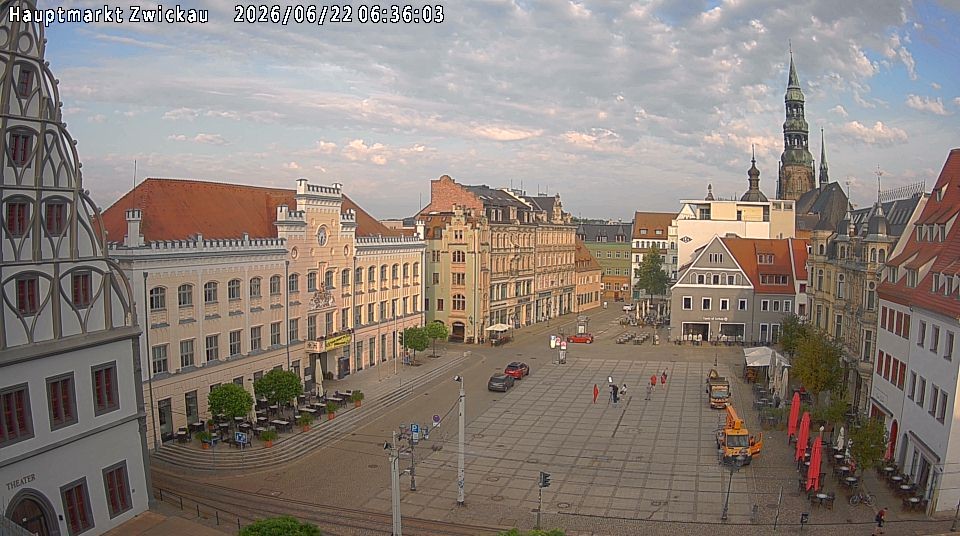 Archiv Foto Webcam Hauptmarkt Zwickau