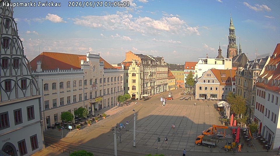Archiv Foto Webcam Hauptmarkt Zwickau