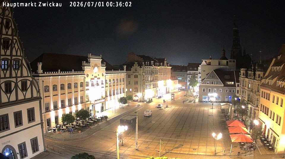 Archiv Foto Webcam Hauptmarkt Zwickau