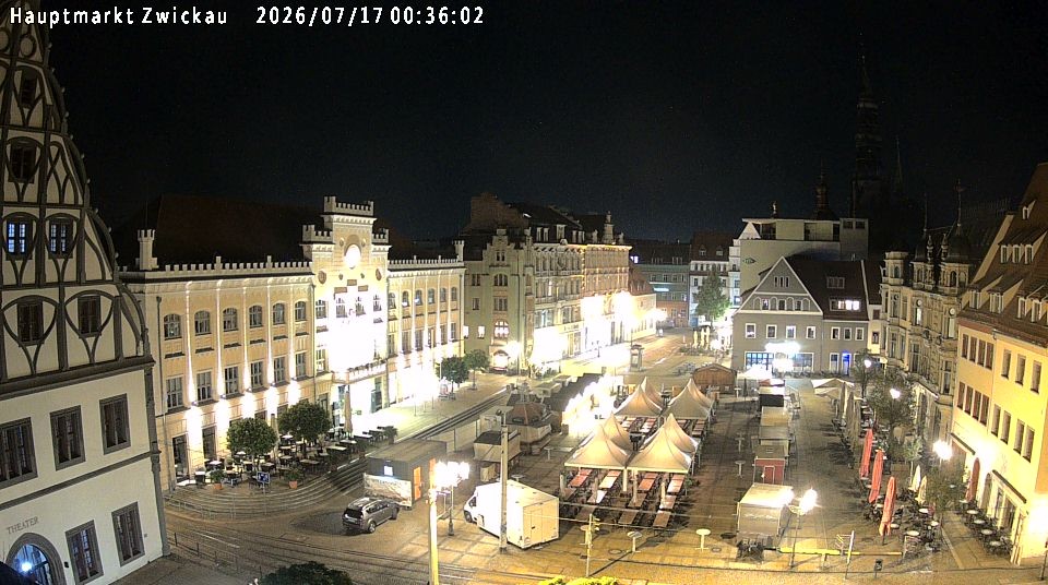 Archiv Foto Webcam Hauptmarkt Zwickau