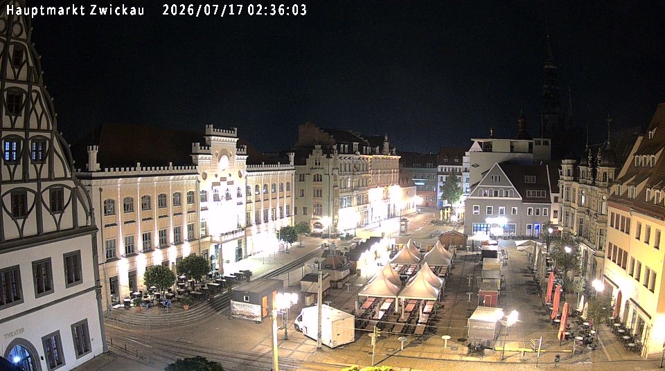 Archiv Foto Webcam Hauptmarkt Zwickau