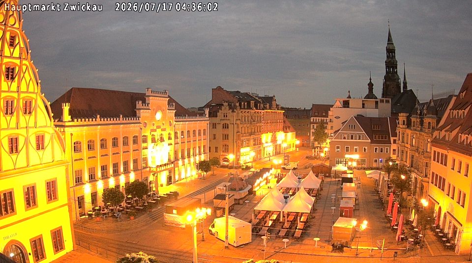 Archiv Foto Webcam Hauptmarkt Zwickau