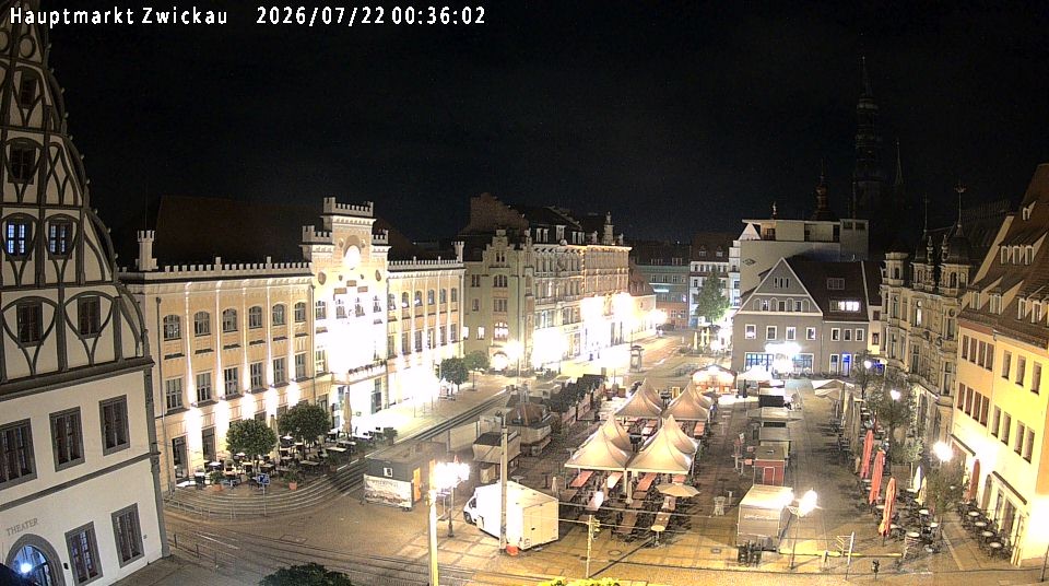Archiv Foto Webcam Hauptmarkt Zwickau