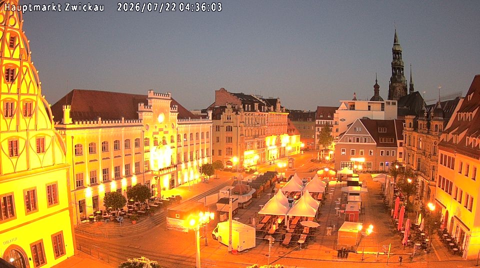 Archiv Foto Webcam Hauptmarkt Zwickau