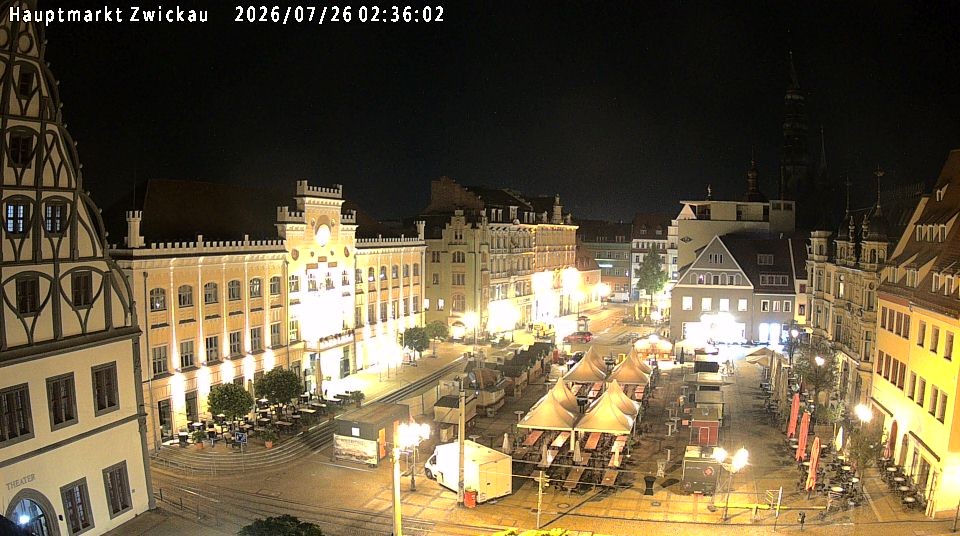 Archiv Foto Webcam Hauptmarkt Zwickau
