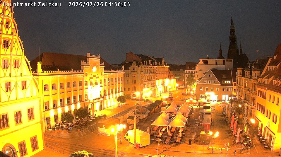Archiv Foto Webcam Hauptmarkt Zwickau