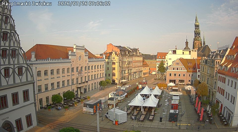 Archiv Foto Webcam Hauptmarkt Zwickau