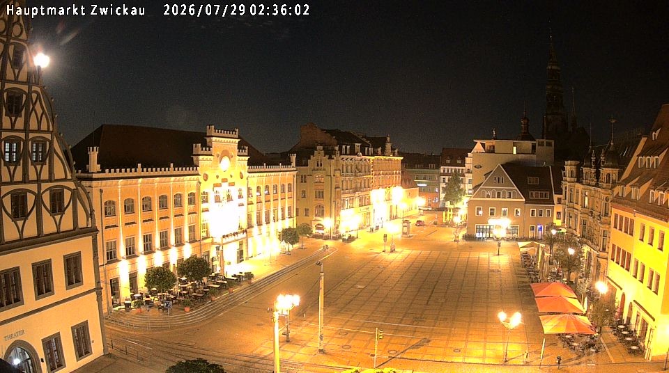 Archiv Foto Webcam Hauptmarkt Zwickau