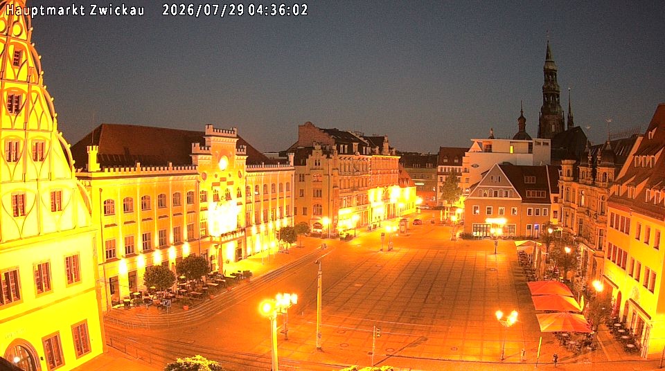 Archiv Foto Webcam Hauptmarkt Zwickau