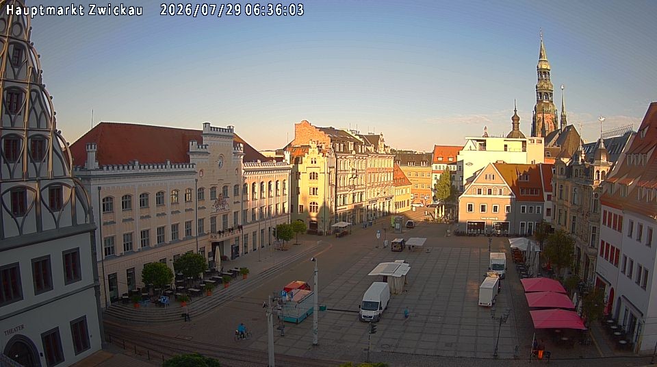 Archiv Foto Webcam Hauptmarkt Zwickau