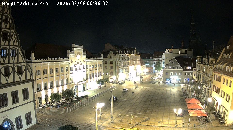 Archiv Foto Webcam Hauptmarkt Zwickau