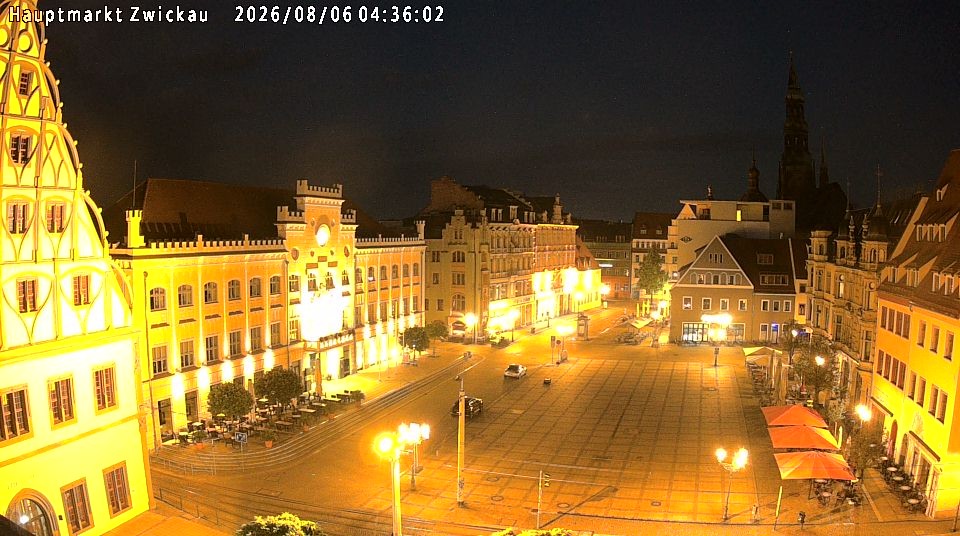 Archiv Foto Webcam Hauptmarkt Zwickau