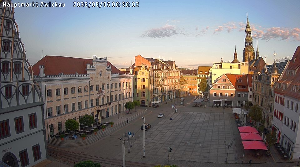 Archiv Foto Webcam Hauptmarkt Zwickau