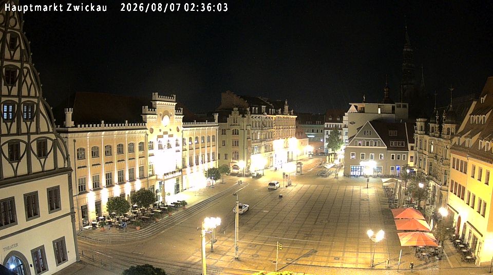 Archiv Foto Webcam Hauptmarkt Zwickau