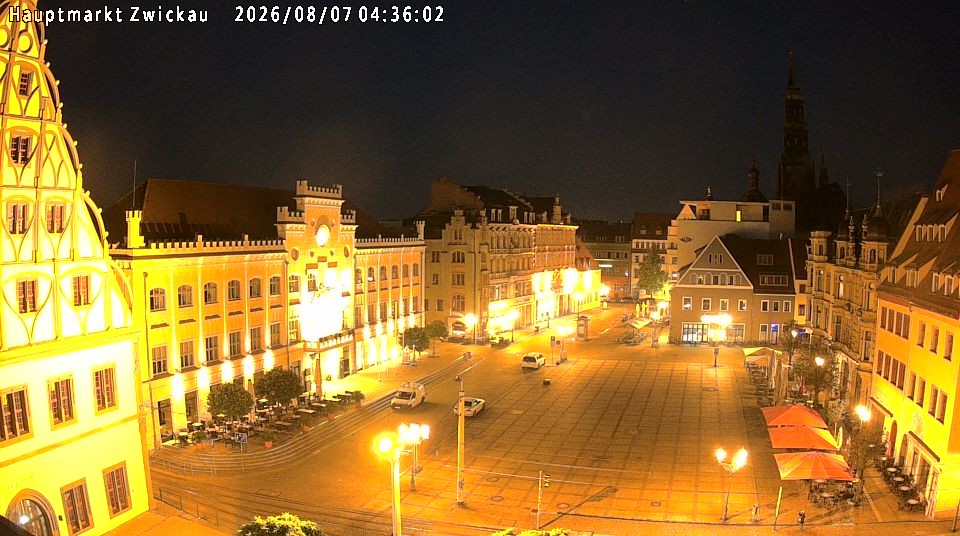 Archiv Foto Webcam Hauptmarkt Zwickau