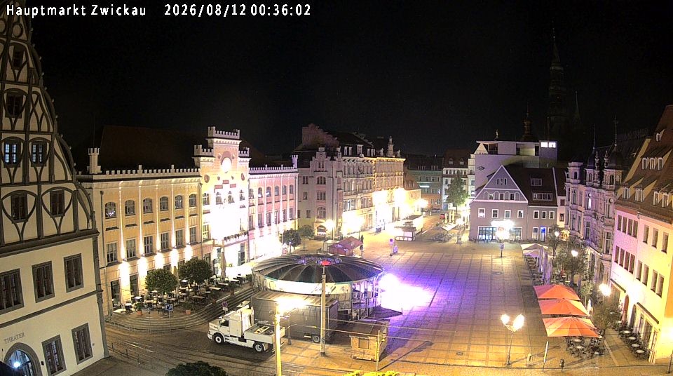 Archiv Foto Webcam Hauptmarkt Zwickau