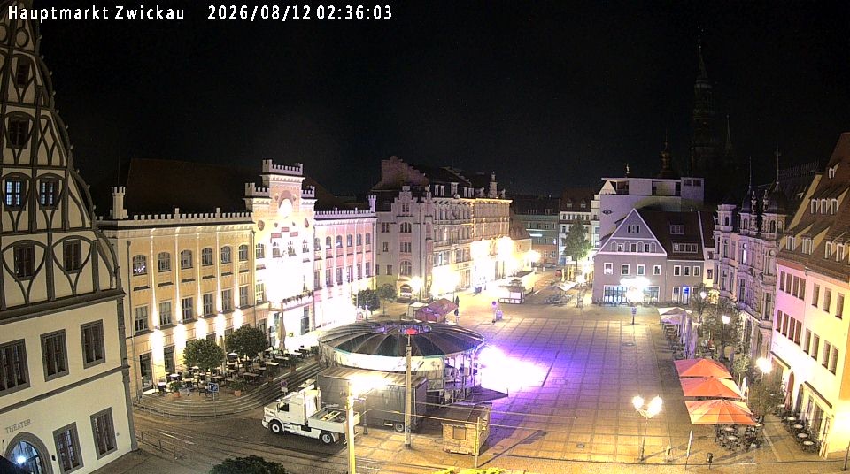 Archiv Foto Webcam Hauptmarkt Zwickau