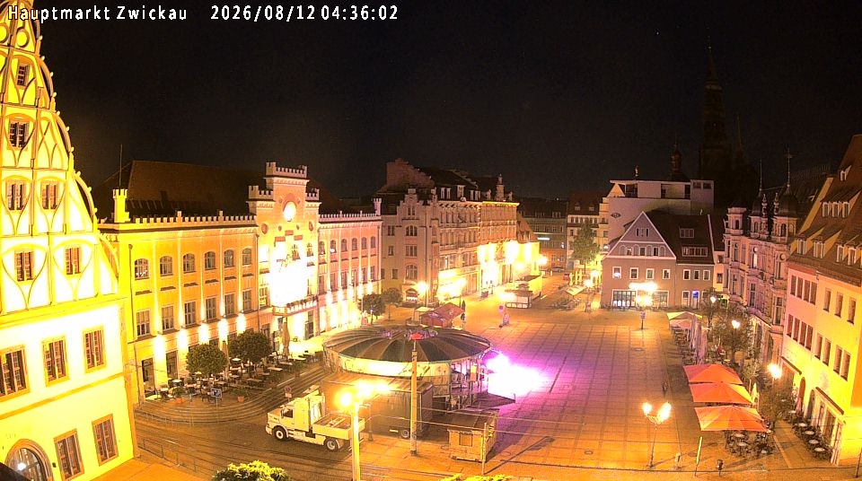 Archiv Foto Webcam Hauptmarkt Zwickau