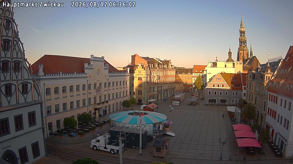Archiv Foto Webcam Hauptmarkt Zwickau