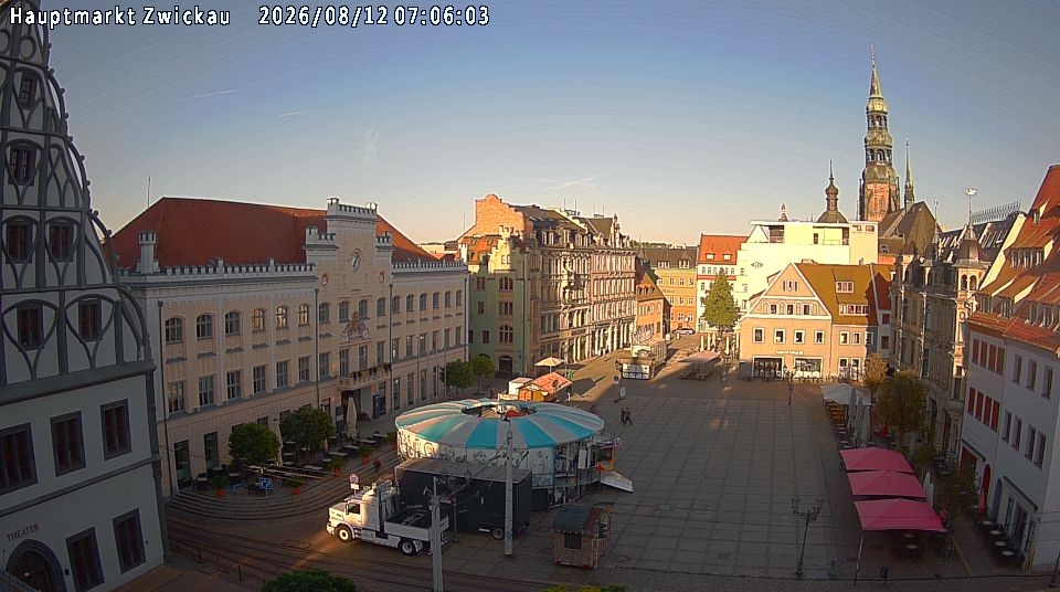 Archiv Foto Webcam Hauptmarkt Zwickau