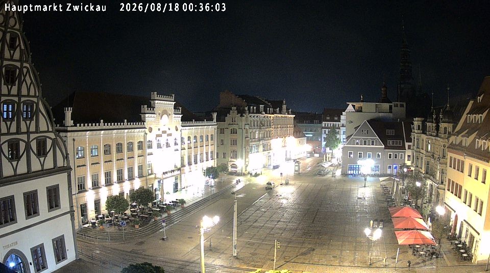 Archiv Foto Webcam Hauptmarkt Zwickau