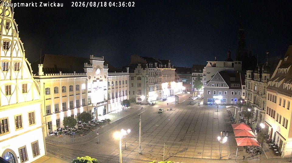 Archiv Foto Webcam Hauptmarkt Zwickau