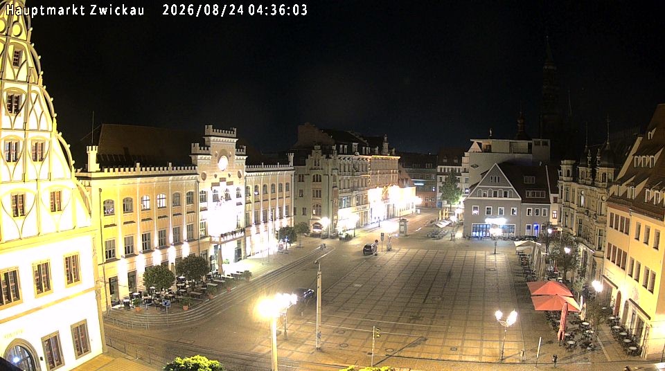 Archiv Foto Webcam Hauptmarkt Zwickau