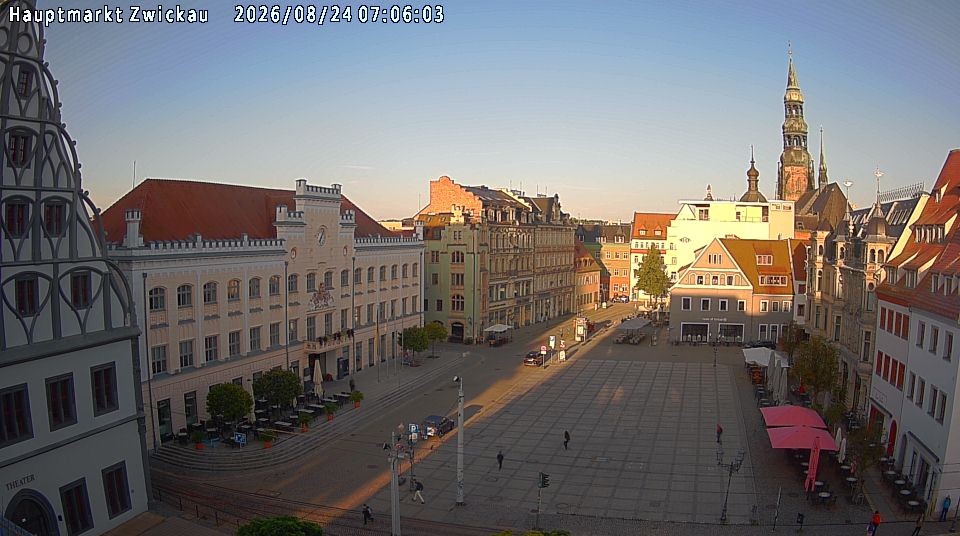 Archiv Foto Webcam Hauptmarkt Zwickau