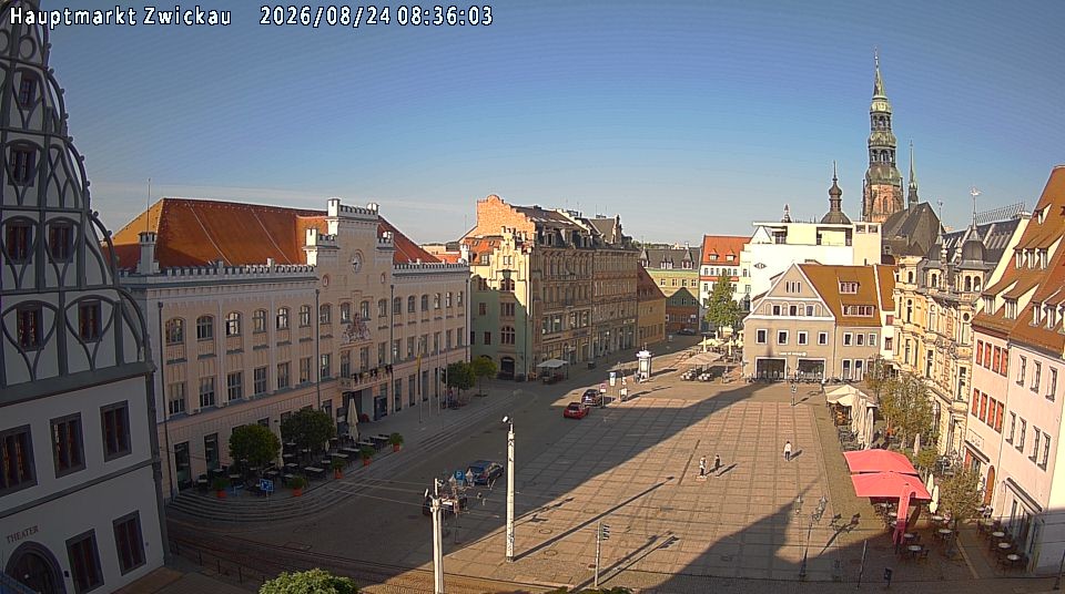 Archiv Foto Webcam Hauptmarkt Zwickau