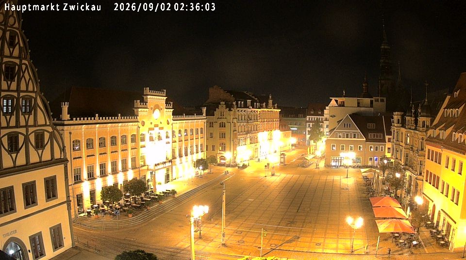 Archiv Foto Webcam Hauptmarkt Zwickau